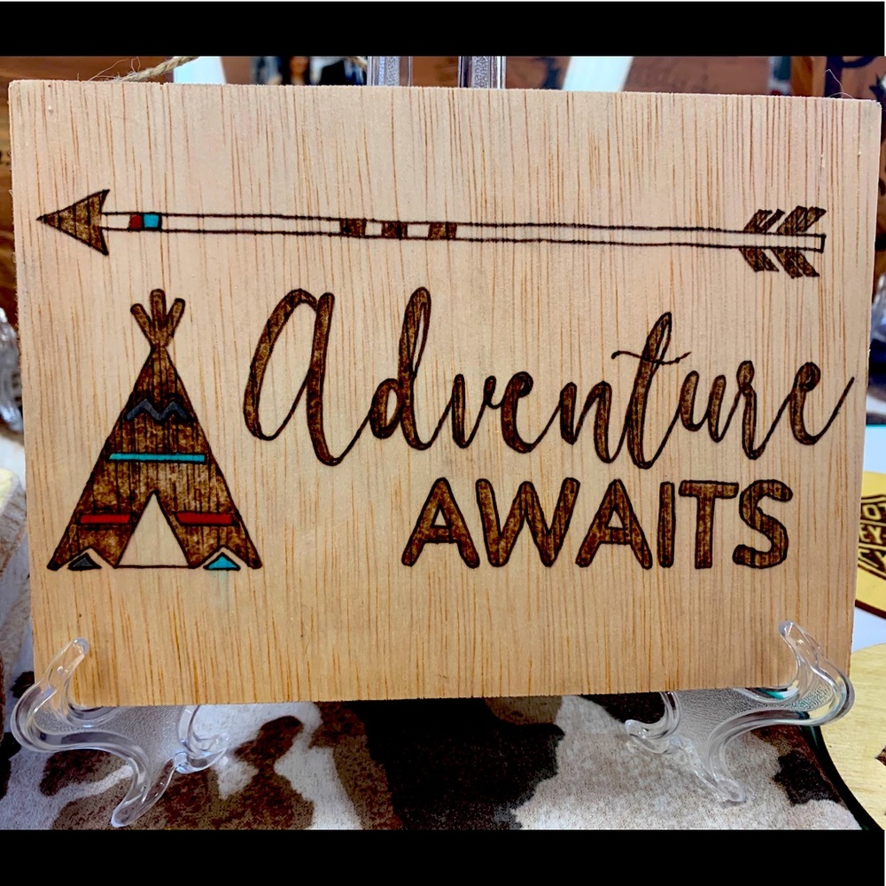 Hand burned wall art!